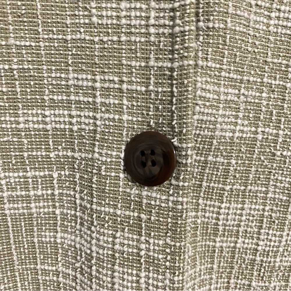 Cotton On | Tweed Dress Knee-Length Brown Short Sleeve with Buttons - Picture 2 of 6